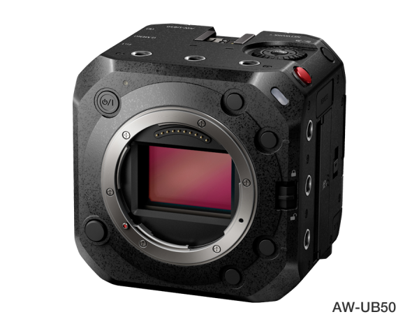 Panasonic AW-UB50E 1 The Panasonic-AW-UB50E. A highly customisable box camera allowing many lens options.