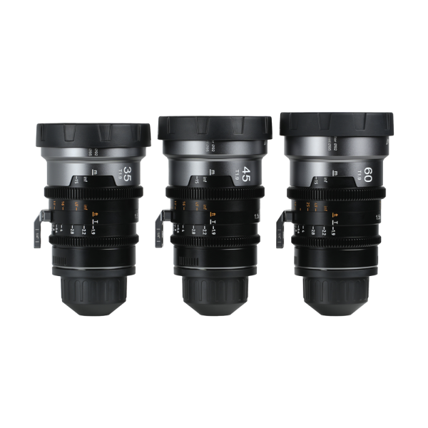 Shotwize Sirui IronStar 3Kit Lenses Block 1000x1000px IronStar Three-lens Kit (35mm, 45mm & 60mm) T1.9 1.5x (PL/EF mount Neutral Flare)