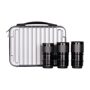 Shotwize Sirui Saturn 3Kit Block 1000x1000px Saturn 1.6x Carbon Lens Set 3x L Mount (35, 50, 75mm, Neutral Flare) 3S-LN